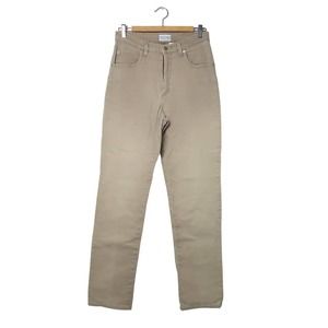 Vintage 90s French Dressing khaki tan high rise straight leg jeans 8